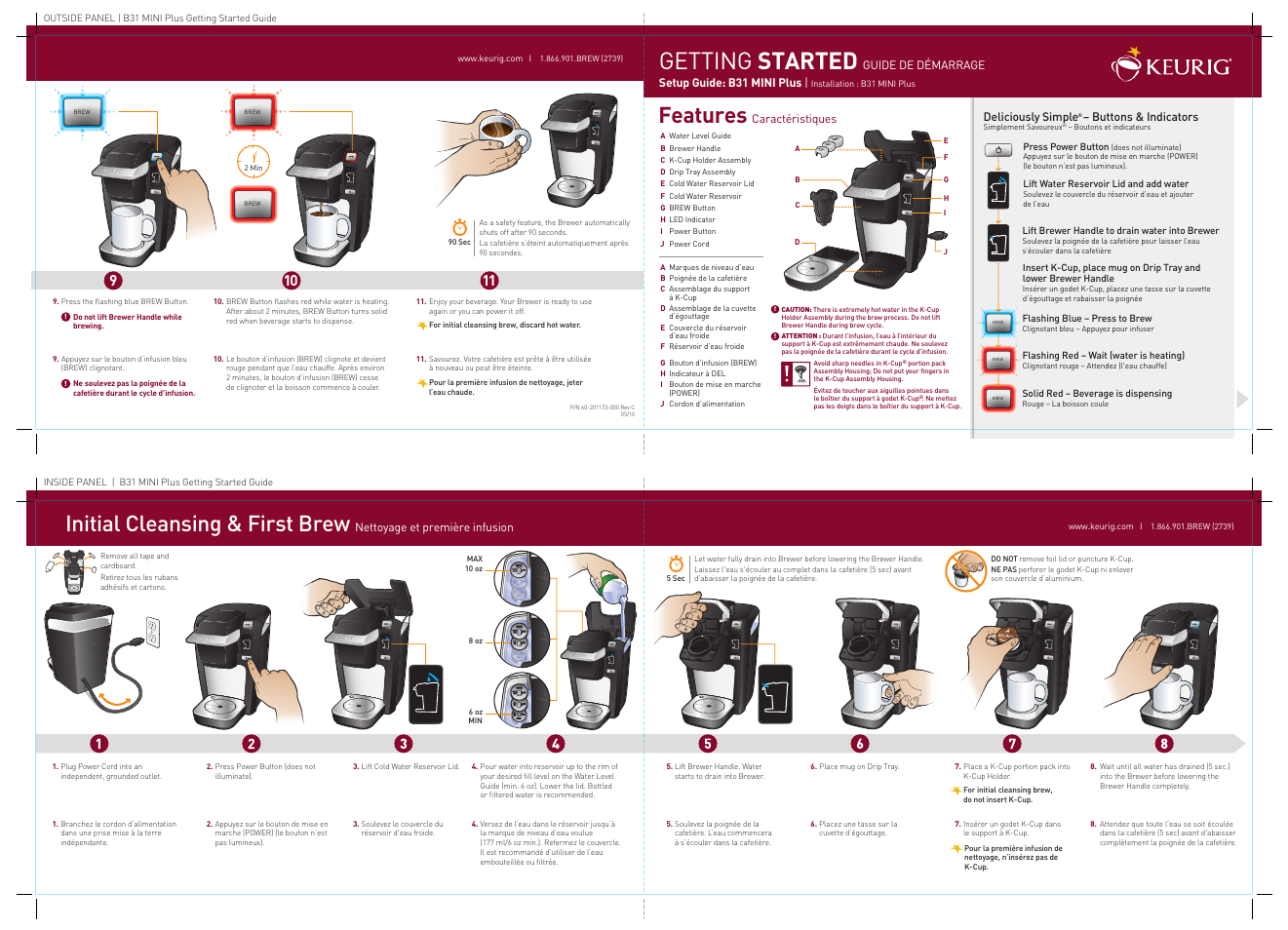 Keurig B31 Mini Plus Manuel d