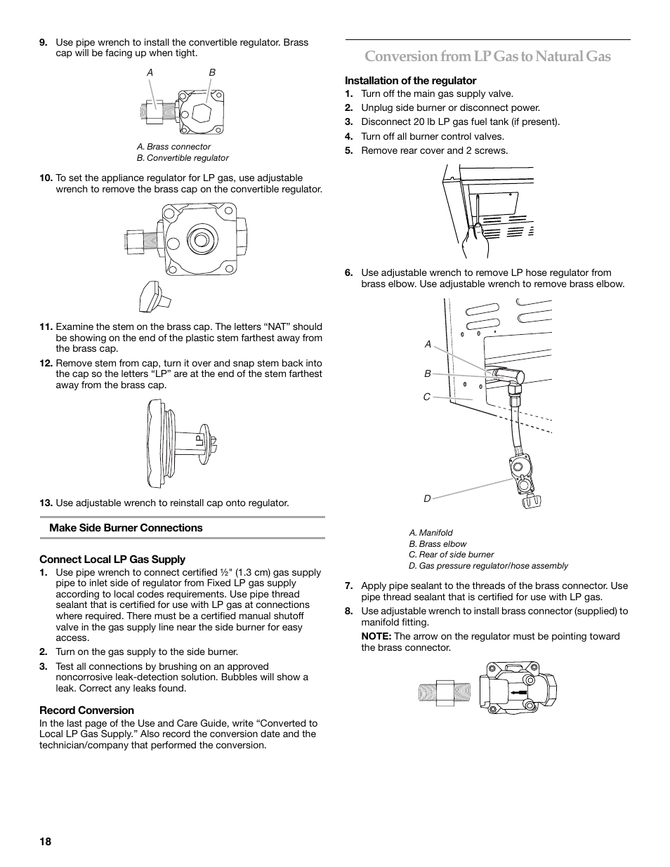 Lpg To Natural Gas Jet Conversion Chart