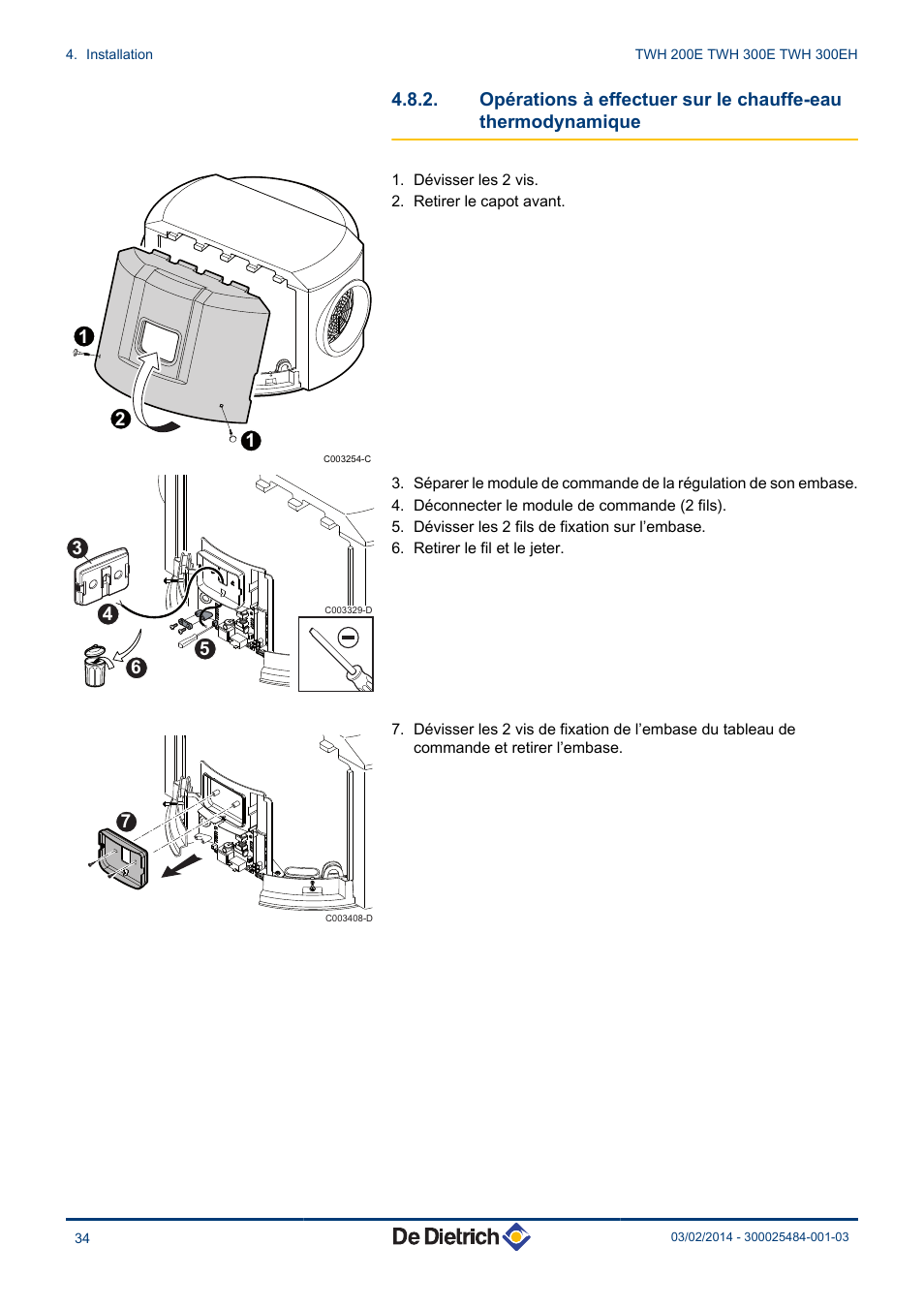Opérations à effectuer sur le chauffe-eau, Thermodynamique | DE