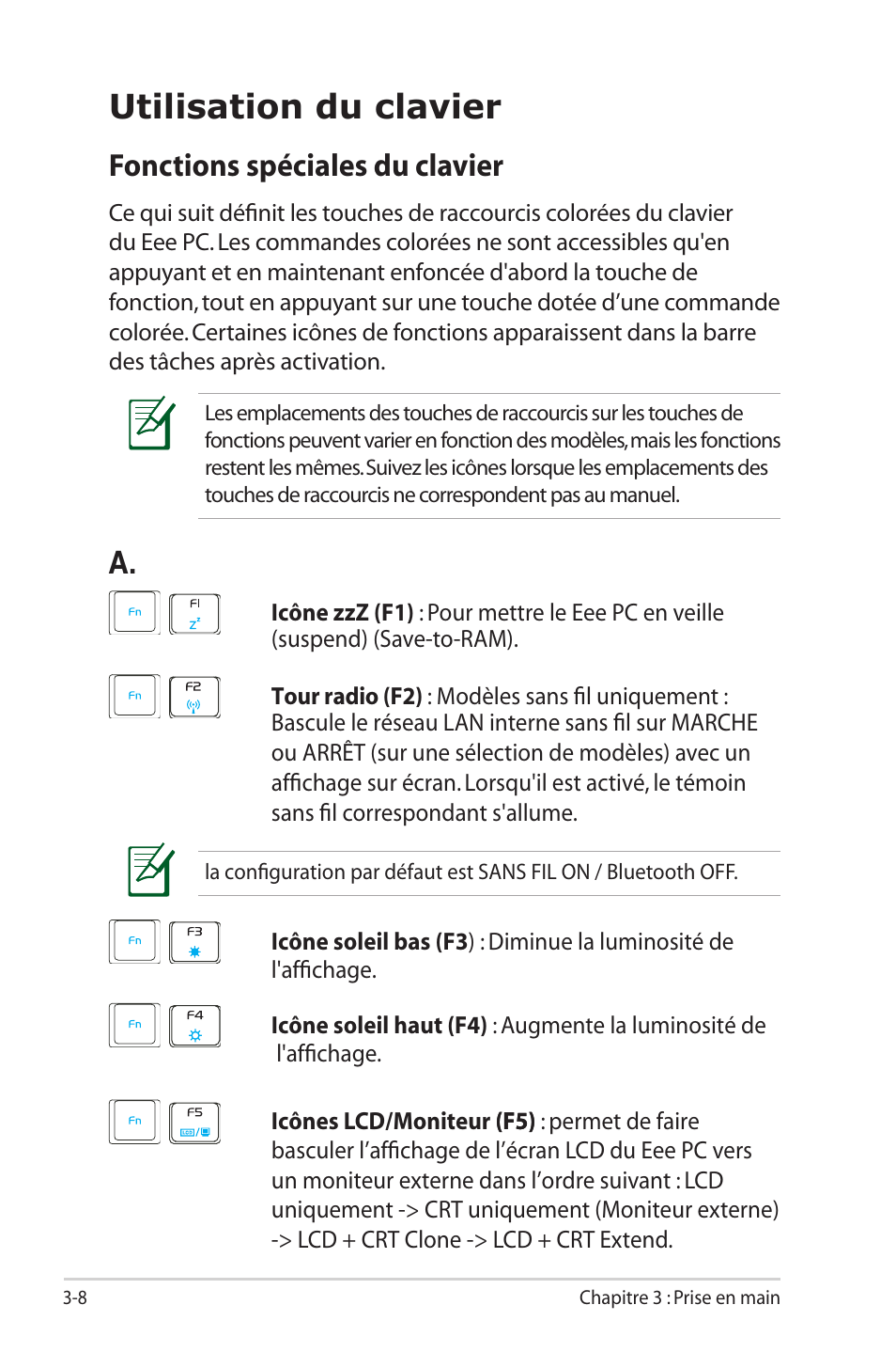 Comment Taper Les Chiffres Sur Pc Portable Asus Mode Demploi Clavier Asus Eee Pc