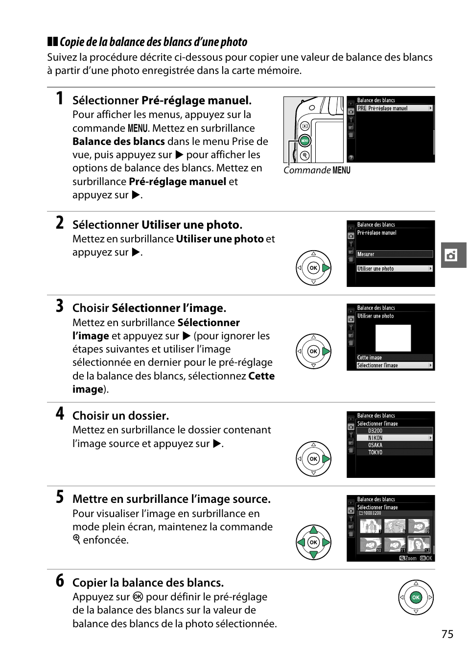 Nikon D3200 Manuel d'utilisation Page 91 / 228