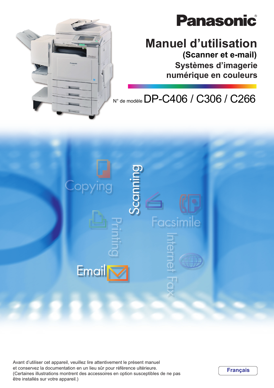 Panasonic DPC266 Manuel d'utilisation | Pages: 74