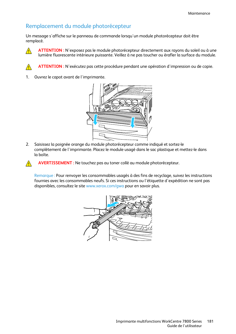 Xerox Workcentre 7345 Instruction Manual