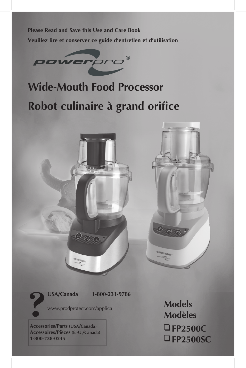 Black & Decker FP2500C Manuel d'utilisation Pages 19 Aussi pour