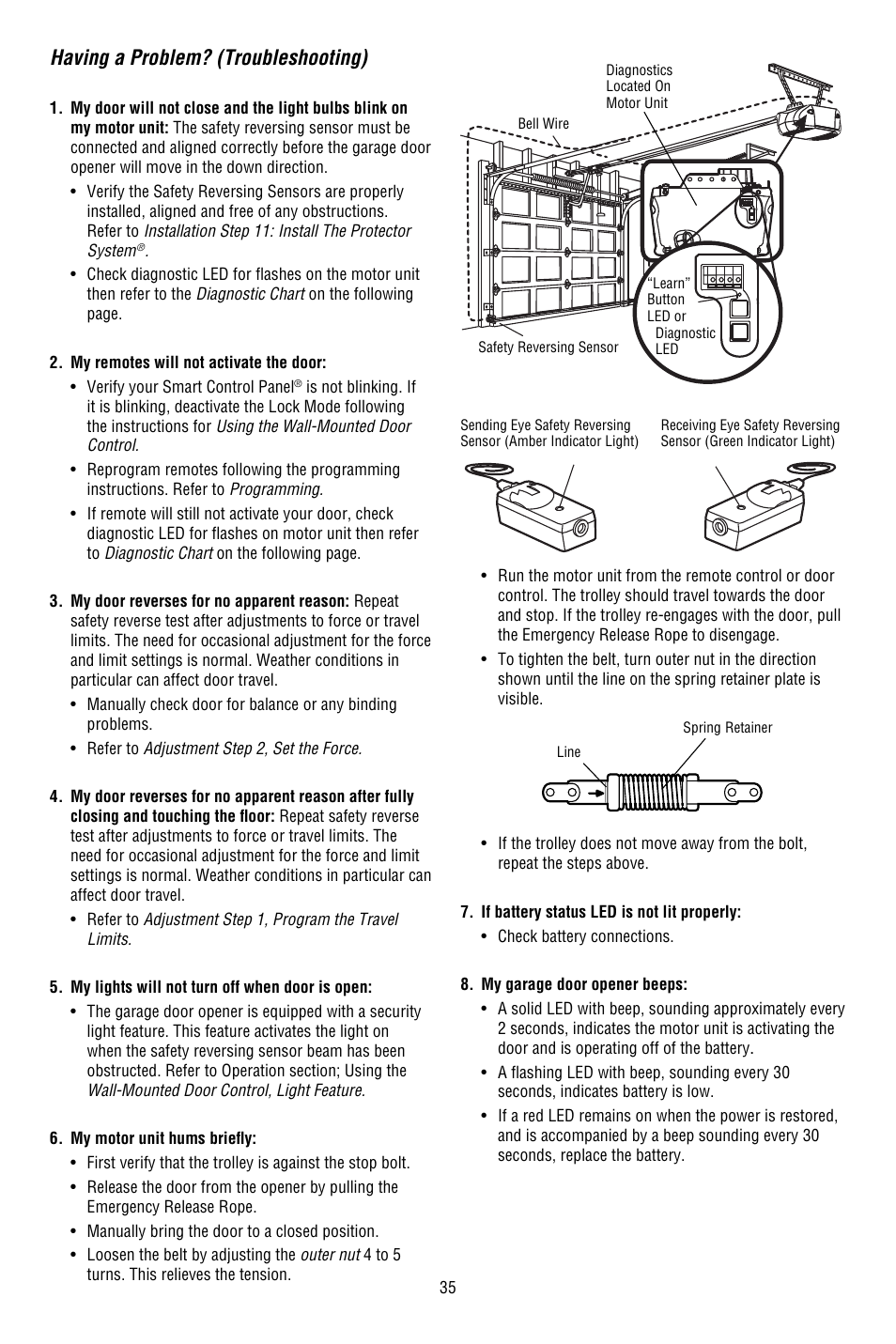 Having A Problem Troubleshooting Chamberlain 547445