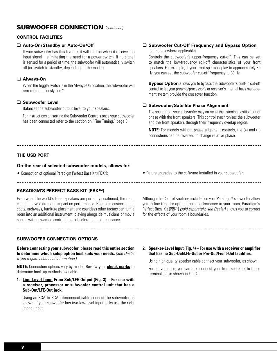 subwoofer connection paradigm ultracube 12 manuel d\u0027utilisationsubwoofer connection paradigm ultracube 12 manuel d\u0027utilisation page 8 20