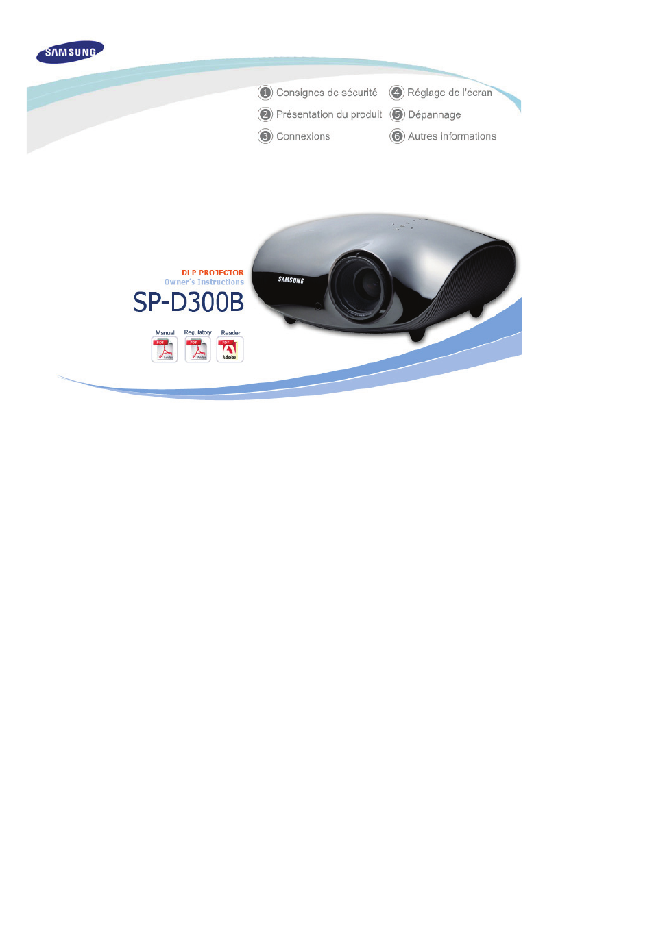 Samsung SP-D300B Manuel d'utilisation | Pages: 40