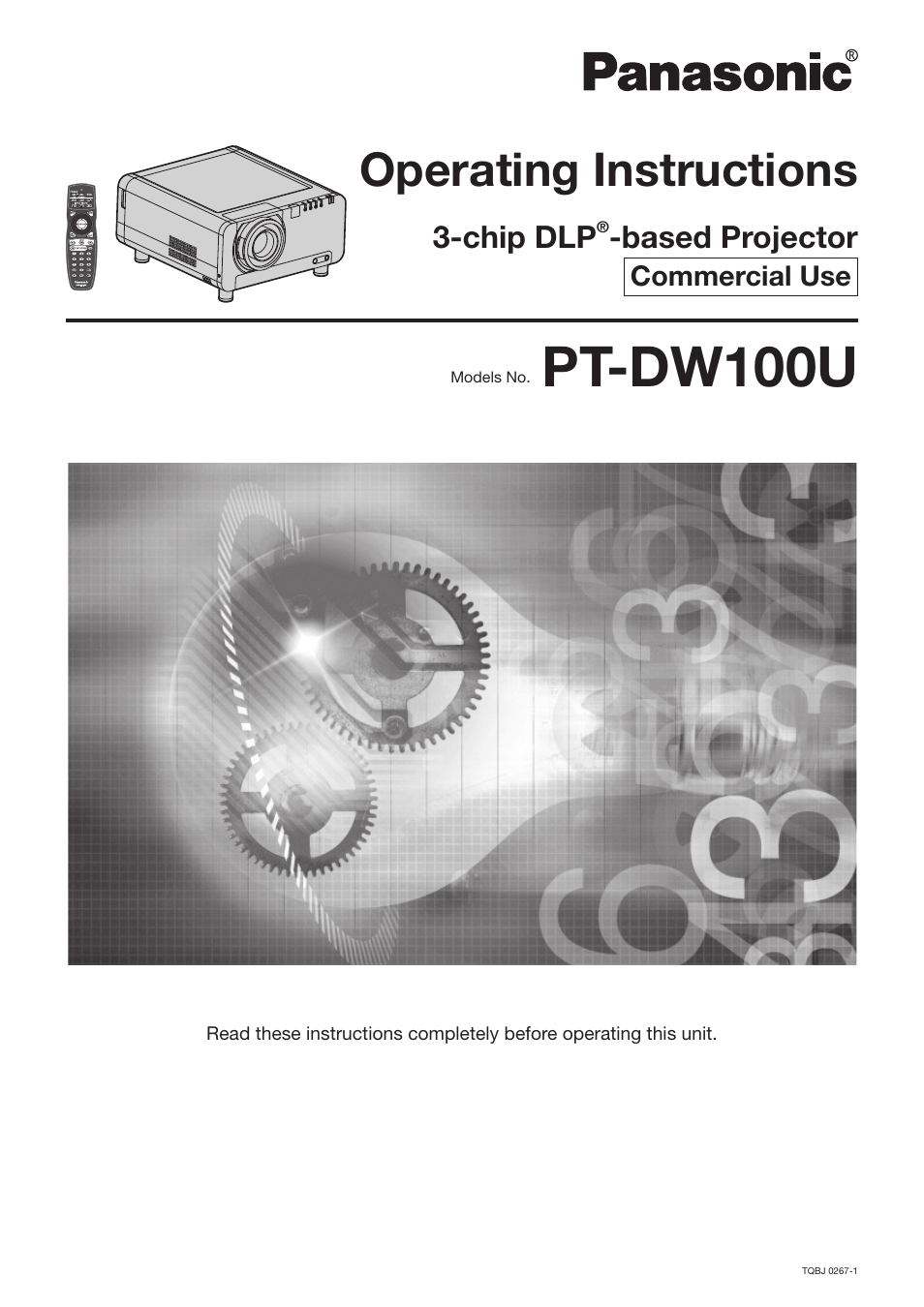 Panasonic PT-DW100U Manuel d'utilisation | Pages: 136