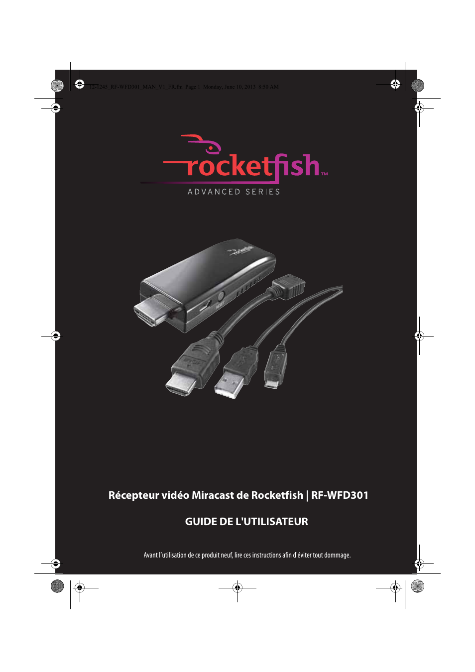 RocketFish RF-WFD301 - User Manual Manuel d'utilisation | Pages: 19