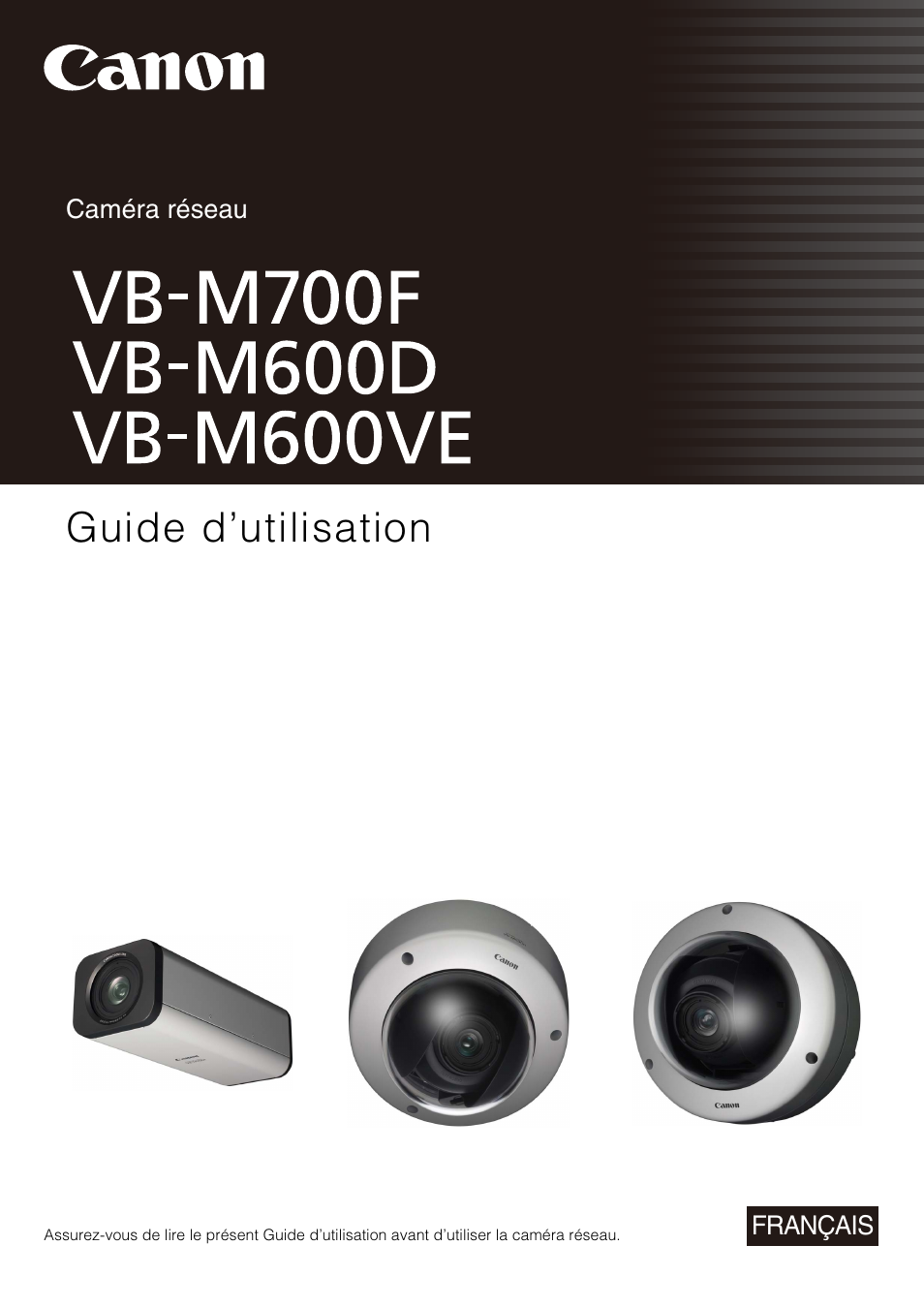 Canon VB-M600D Manuel d'utilisation | Pages: 152