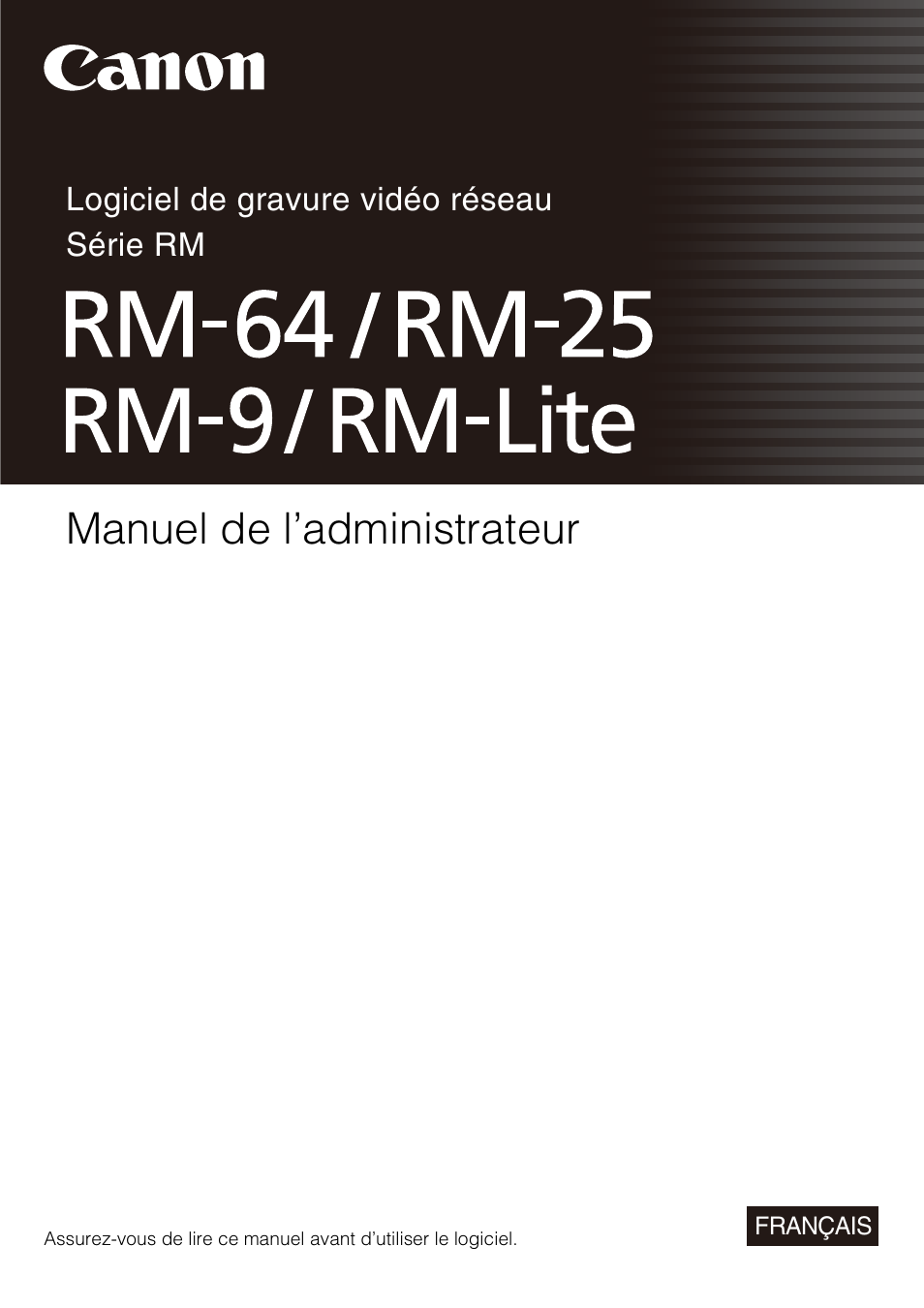 Canon RM-Software Manuel d'utilisation | Pages: 142