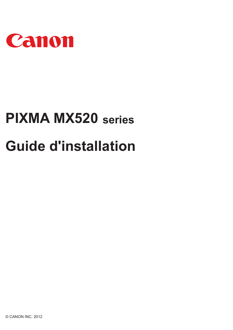 Canon PIXMA MX525 Manuel d'utilisation | Pages: 30