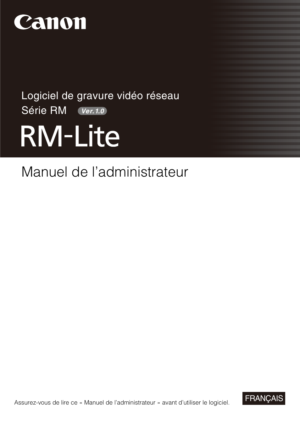 Canon RM-Software Manuel d'utilisation | Pages: 104