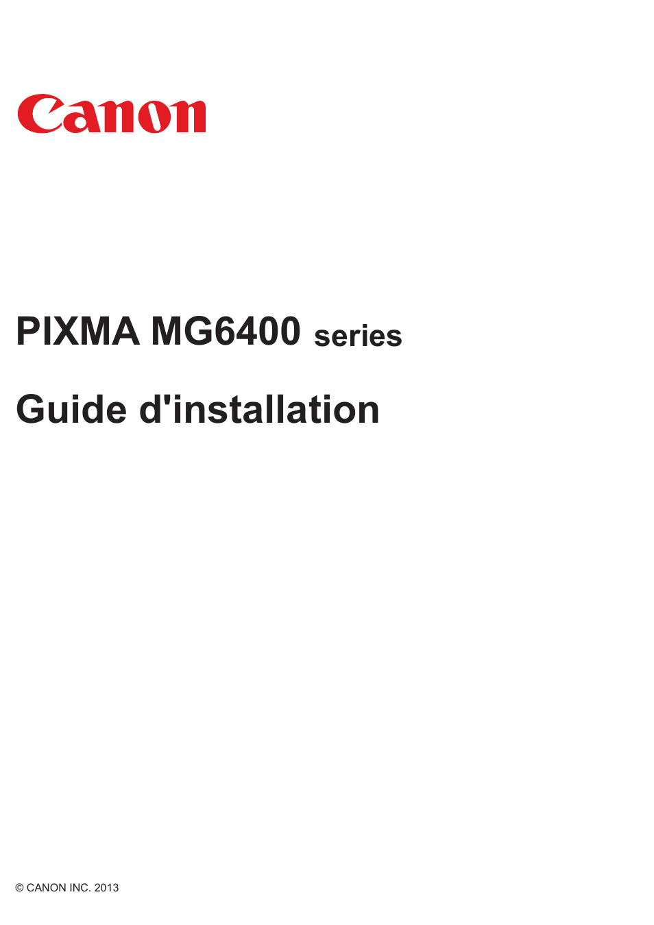 Canon PIXMA MG6450 Manuel d'utilisation | Pages: 25