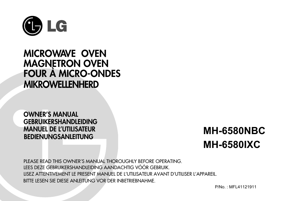 LG MH-6580NBC Manuel d'utilisation | Pages: 33