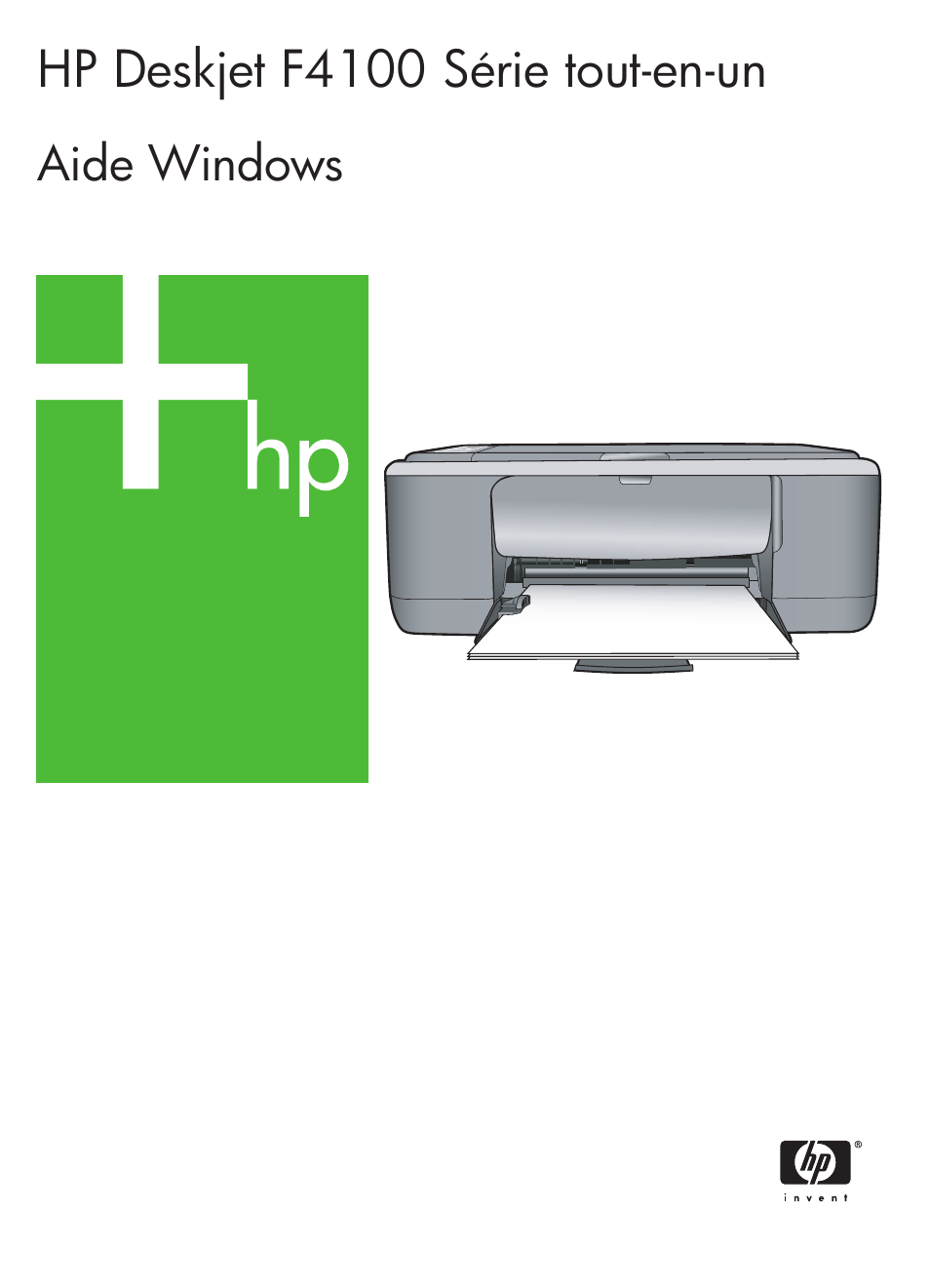 HP Imprimante tout-en-un HP Deskjet F4172 Manuel d'utilisation | Pages: 154