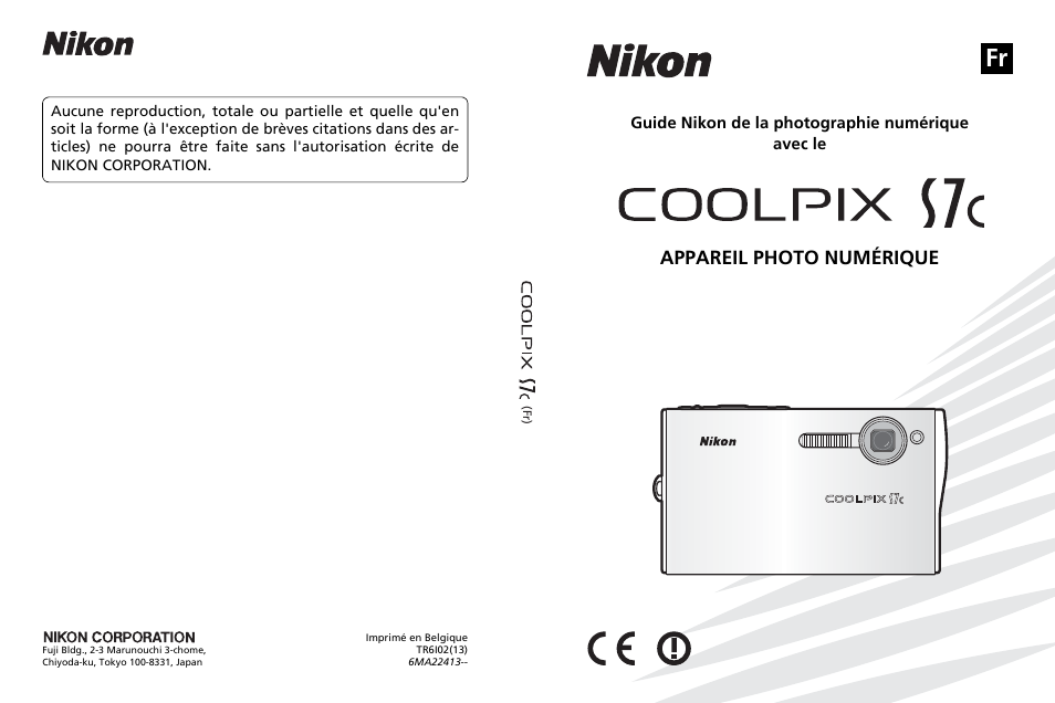 Nikon COOLPIX-S7c Manuel d'utilisation | Pages: 200