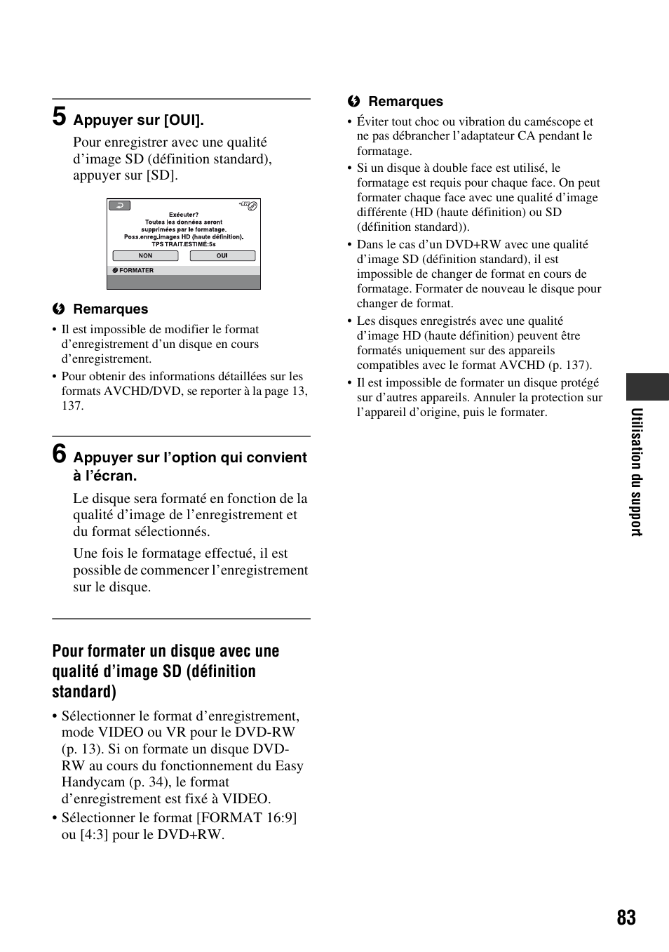 Sony HDR-UX20 Manuel d'utilisation | Page 83 / 164