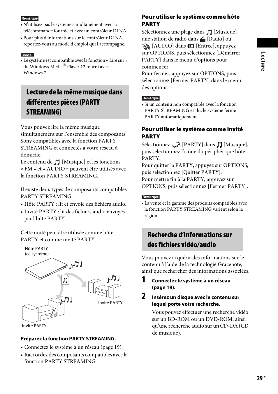 Sony BDV-E190 Manuel d'utilisation | Page 29 / 60