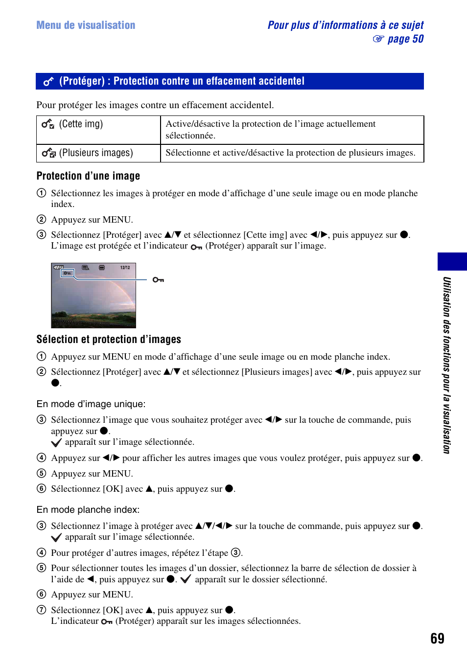 Sony DSC-H7 Manuel d'utilisation | Page 69 / 140