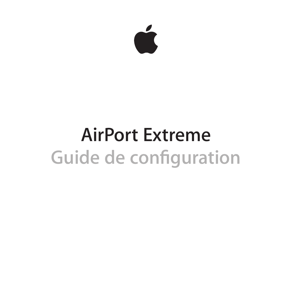 Apple AirPort Extreme 802.11ac Manuel d'utilisation | Pages: 32