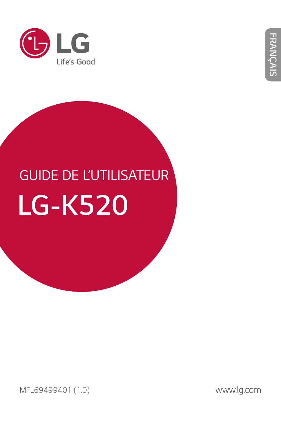 LG Stylus 2 LG-K520 Manuel d'utilisation | Pages: 129