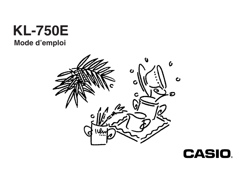 Casio KL-750E Manuel d'utilisation | Pages: 20