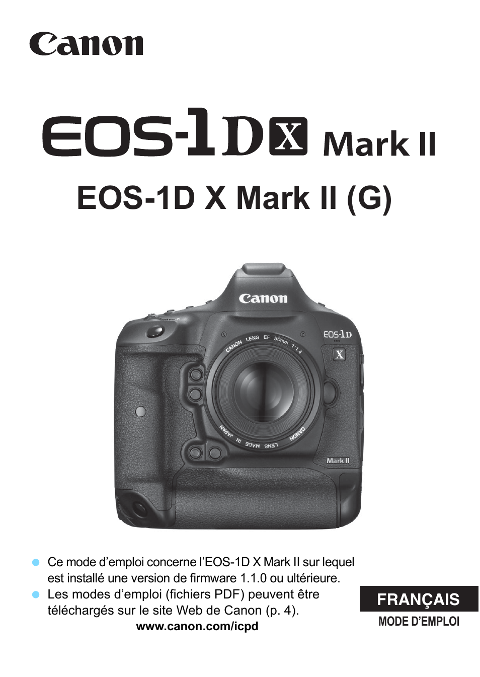 Canon EOS 1D X Mark II Manuel d'utilisation | Pages: 562