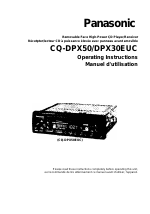 Panasonic Removable Face High-Power /Receiver DPX30EUC