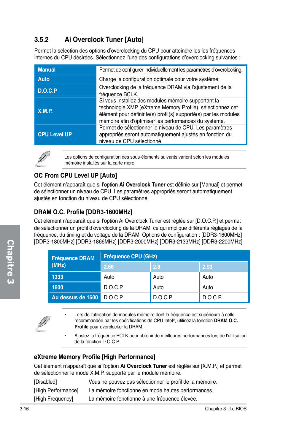 Chapitre 3 2 Ai Overclock Tuner Auto Asus P7h57d V Evo Manuel D Utilisation Page 75 130