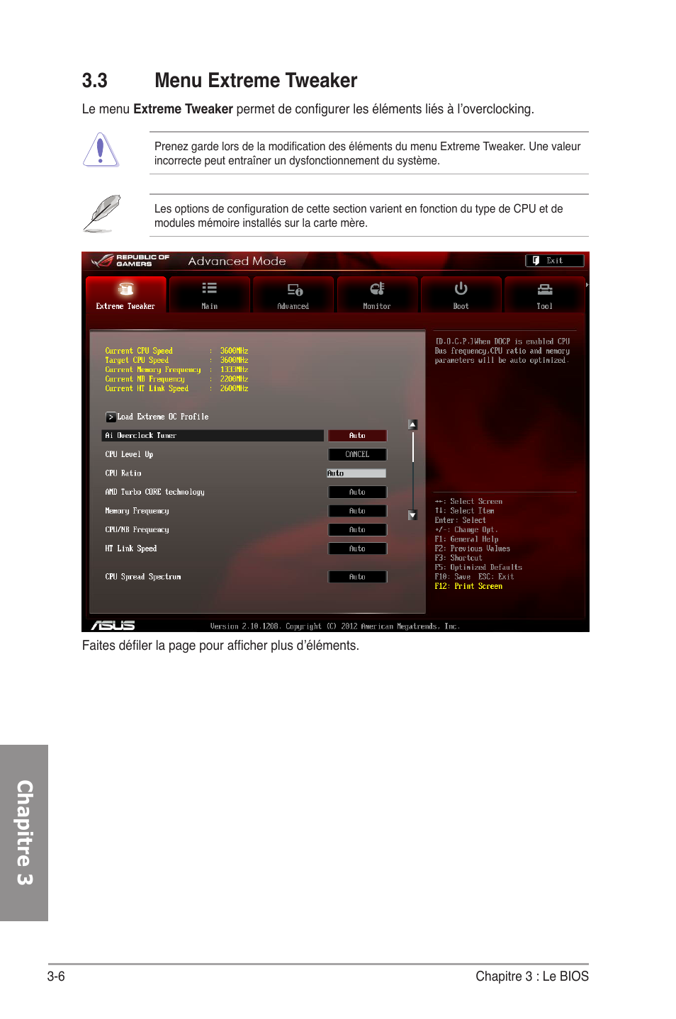 Chapit Re 3 3 3 Menu Extreme Tweaker Asus Crosshair V Formula Z Manuel D Utilisation Page 85 1 Chapit Re 3 3 3 Menu Extreme Tweaker Asus Crosshair V Formula Z Manuel D Utilisation Page 85 1
