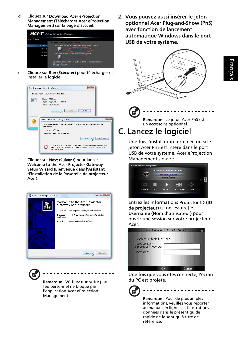 TÉLÉCHARGER ACER EPROJECTION MANAGEMENT