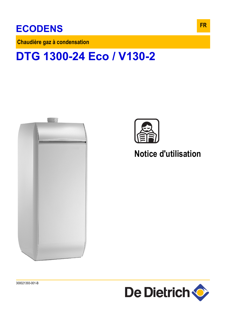 Chaudiere De Dietrich Dtg 1300 25 Eco Nox Plus V130 DE DIETRICH ECODENS DTG 1300-24 ECO _ V130-2 Manuel d'utilisation | Pages:  20