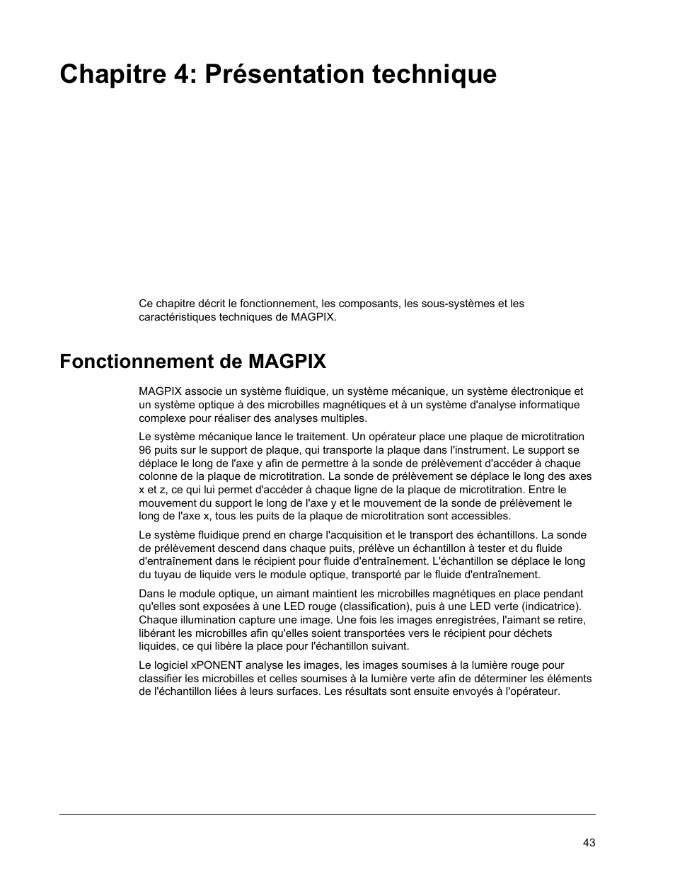 Lecture Linéaire Le Rouge Et Le Noir Chapitre 4 Présentation technique, Fonctionnement de magpix, Chapitre 4 présentation  technique | Luminex MAGPIX Installation and Hardware User Manuel  d'utilisation | Page 58 / 112 | Mode Original