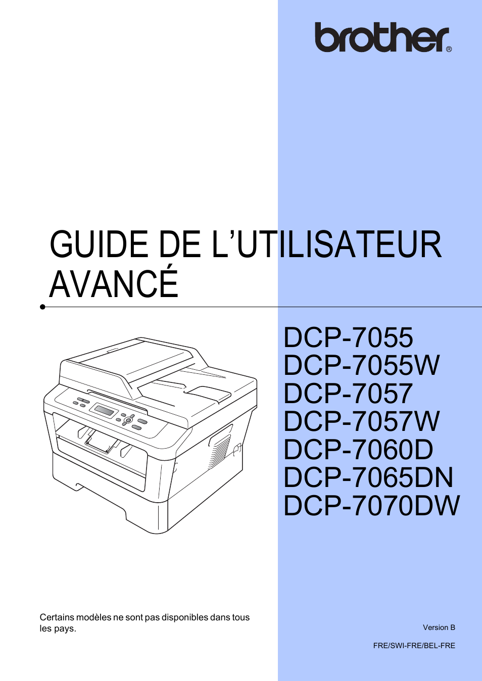 Brother DCP7065DN Manuel d