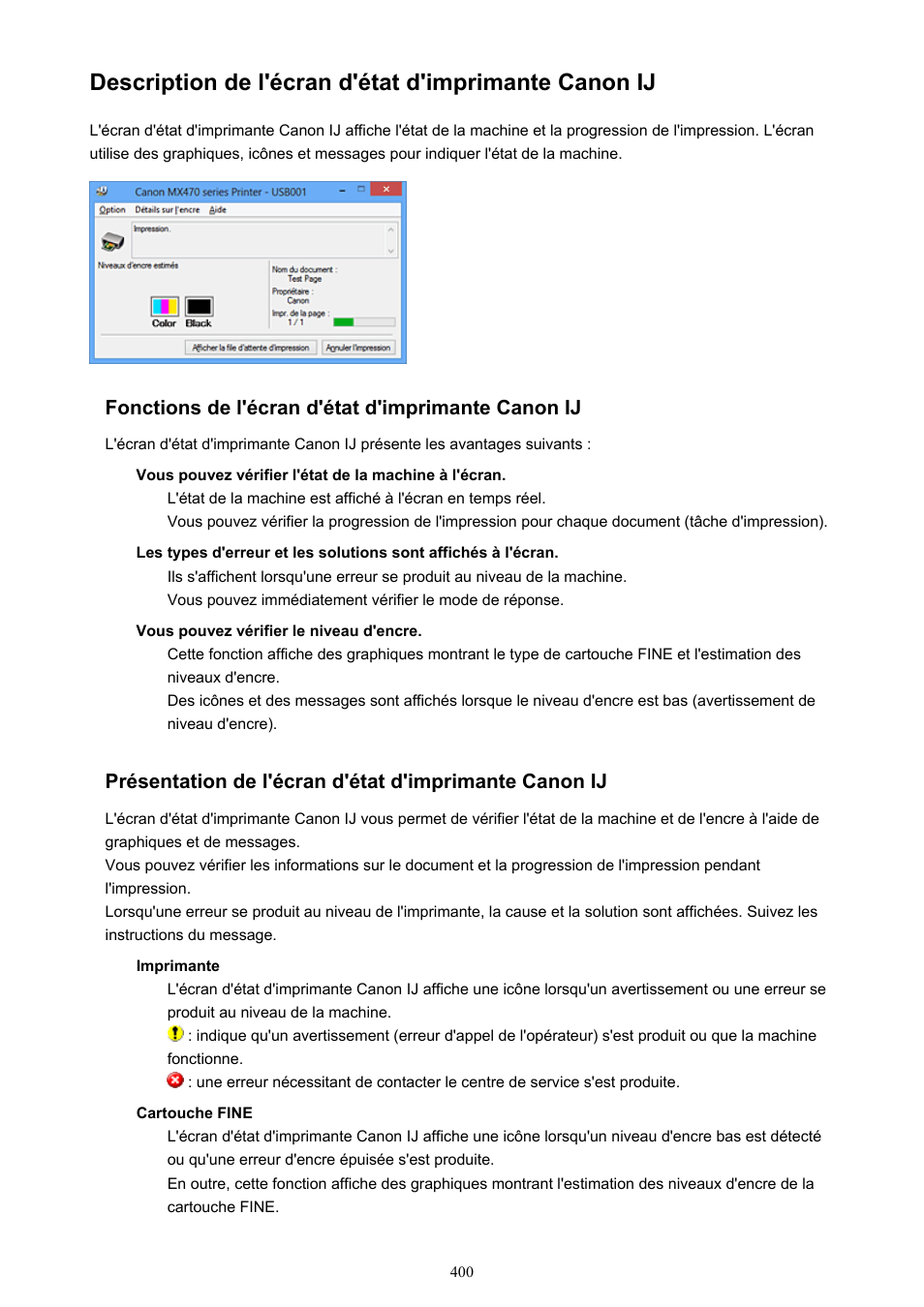 Mode D Emploi Imprimante Canon Pixma Mx475 Canon PIXMA MX475 Manuel d'utilisation | Page 400 / 957