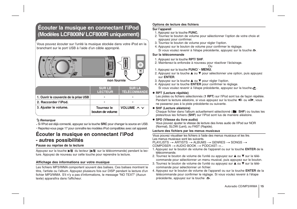 LG LCF800IR Manuel d'utilisation | Page 15 / 18