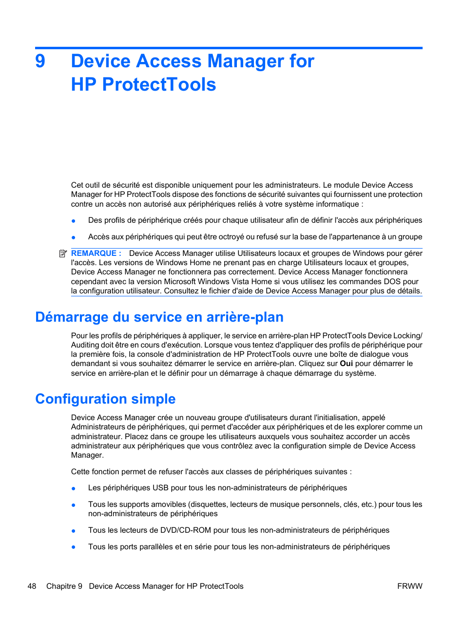 hp device access manager hp device access manager
