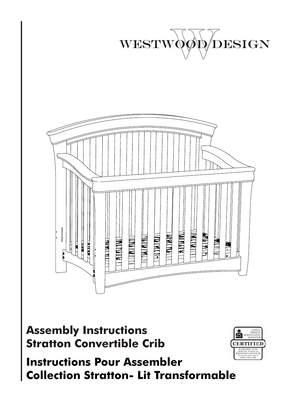 Westwood Design Stratton Convertible Crib Manuel D Utilisation
