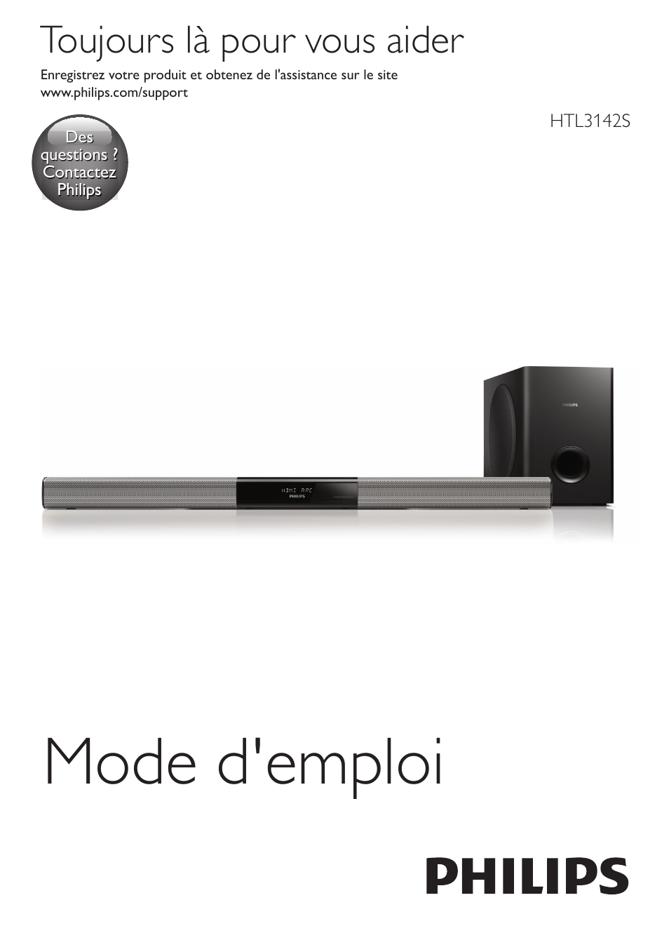 Barre De Son Philips Mode D Emploi