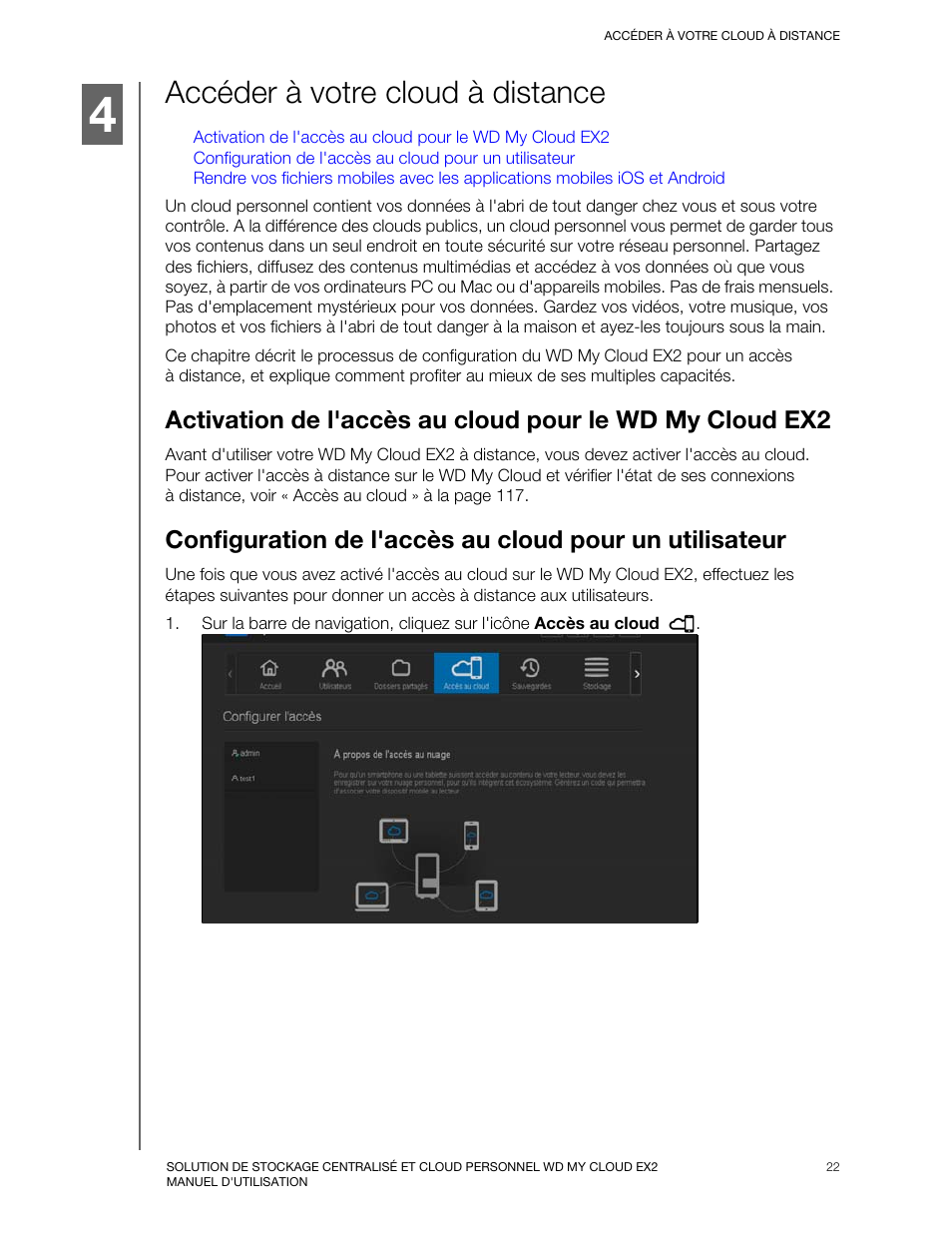 Accéder à votre cloud à distance Western Digital My Cloud EX2 User