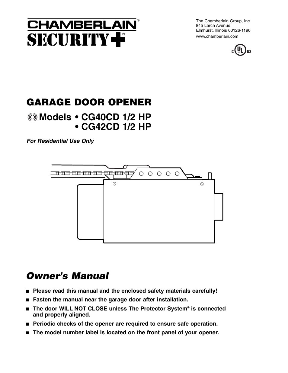 Chamberlain Garage Door Openers Manual 1 2 Hp Dandk Organizer