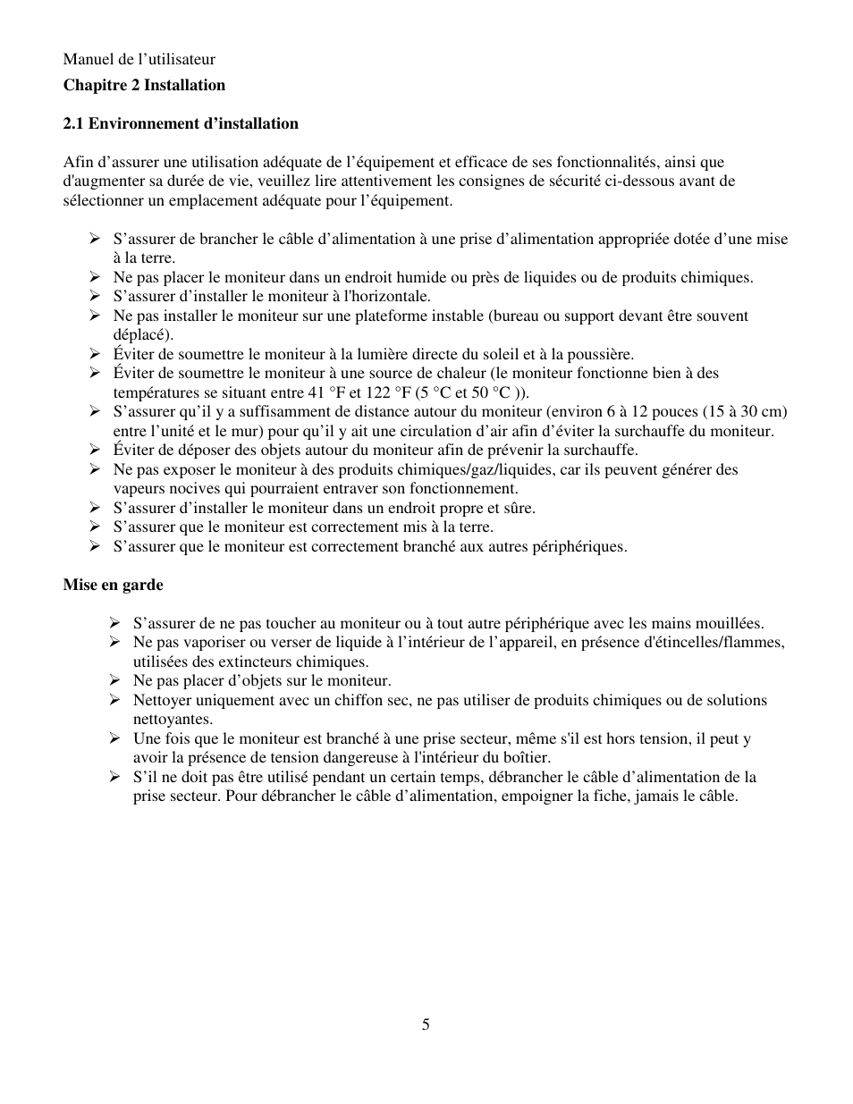 Q-See RV 060109 Manuel d'utilisation | Page 5 / 42
