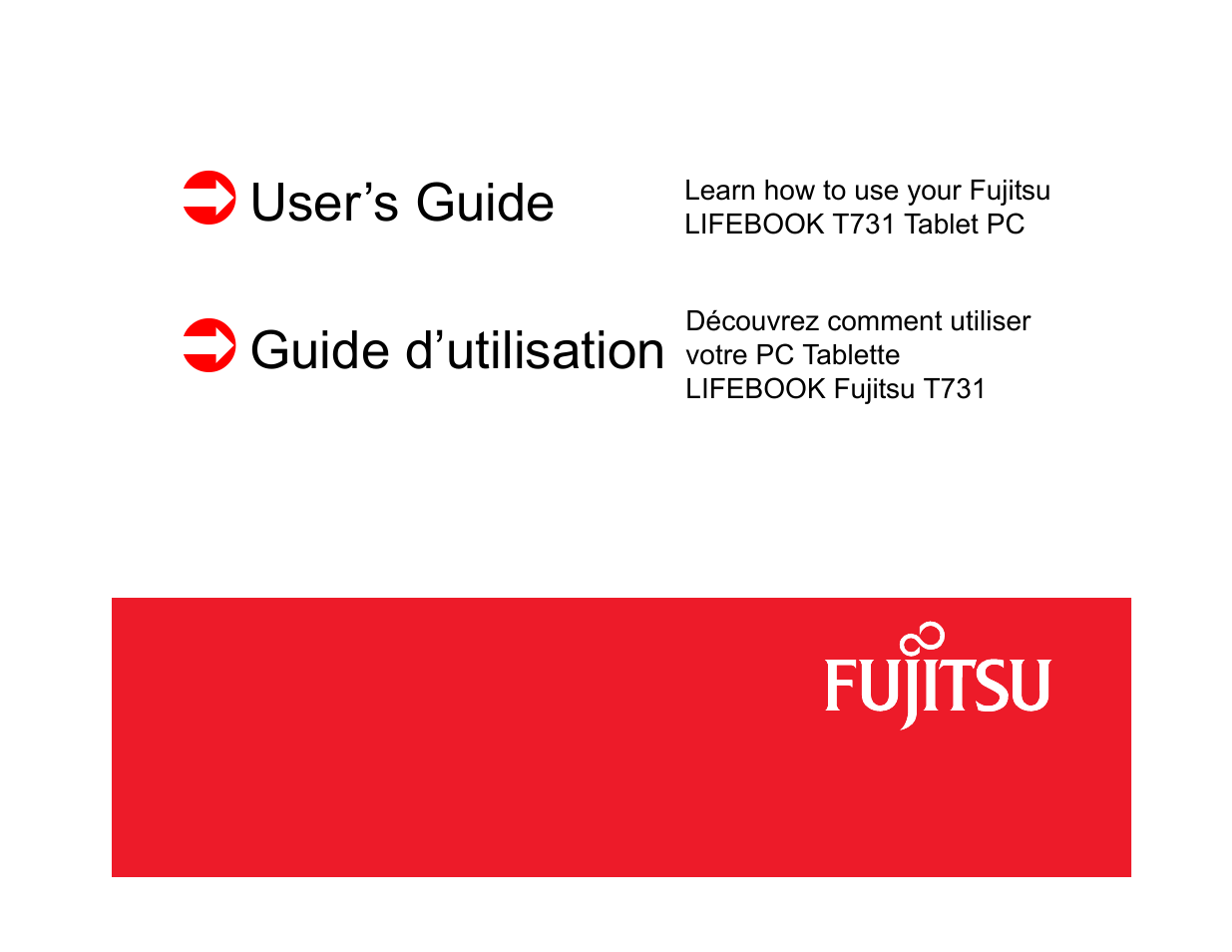 FUJITSU Lifebook T731 Manuel d'utilisation | Pages: 418