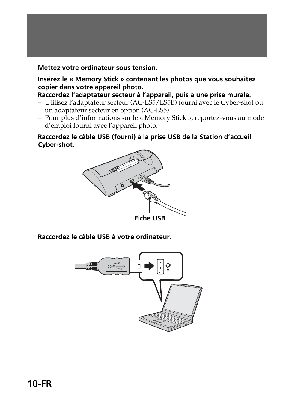 La station d’accueil cyber-shot | Sony CSS-FEB Manuel d'utilisation | Page 34 / 52