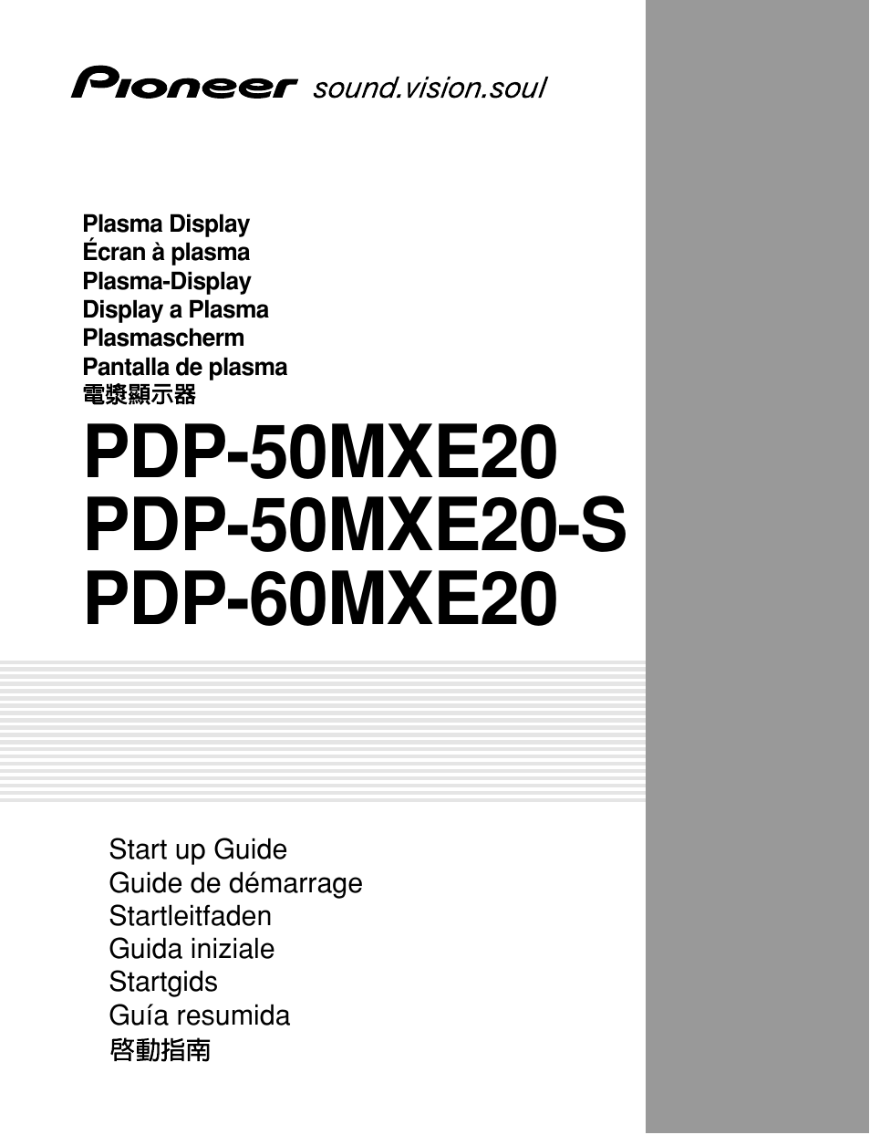 Pioneer PDP-60MXE20 Manuel d'utilisation | Pages: 46