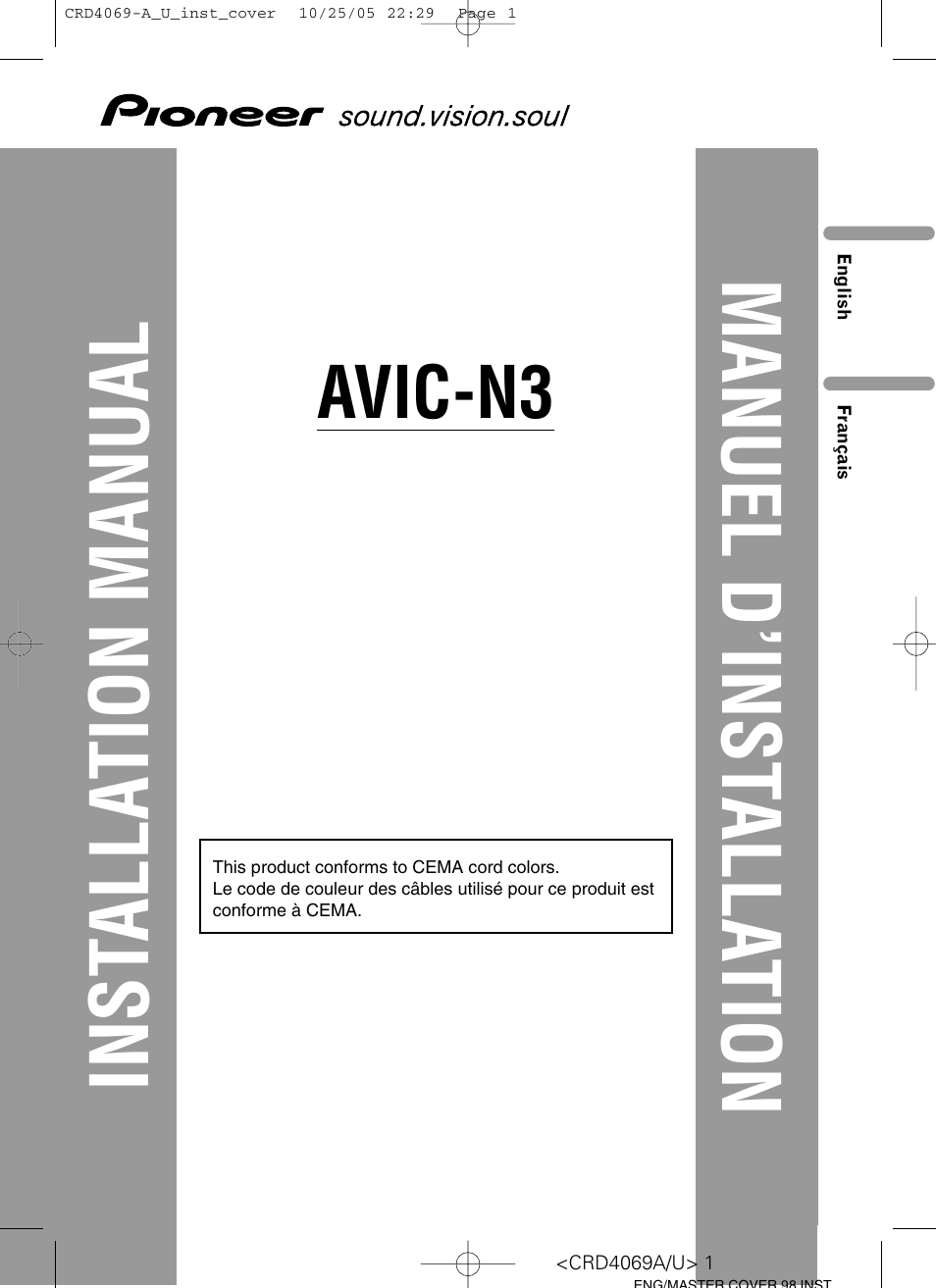 Pioneer AVIC-N3 Manuel d'utilisation | Pages: 61