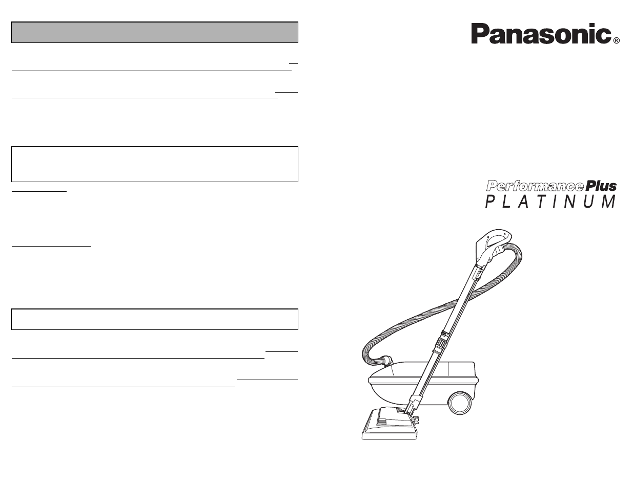 Panasonic MC-V9638 Manuel d'utilisation | Pages: 56