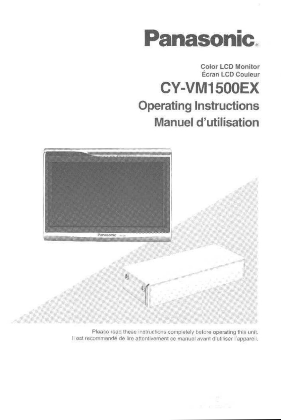 Panasonic CYVM1500EX Manuel d'utilisation | Pages: 76
