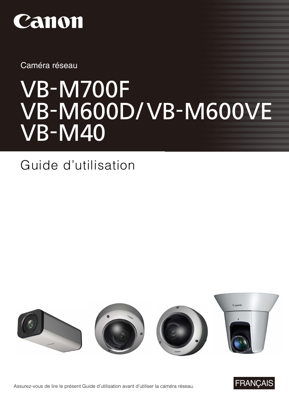 Canon VB-M40 Manuel d'utilisation | Pages: 159